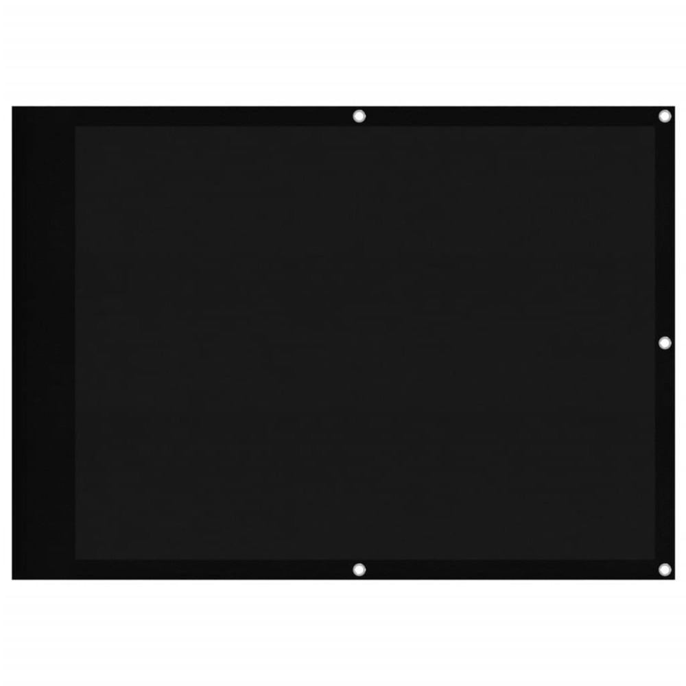 Écran de balcon noir 75x1000 cm 100% polyester oxford