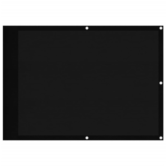 Écran de balcon noir 75x1000 cm 100% polyester oxford