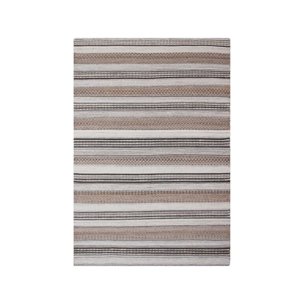 Tapis tissé à la main marron et gris 160 x 230 cm