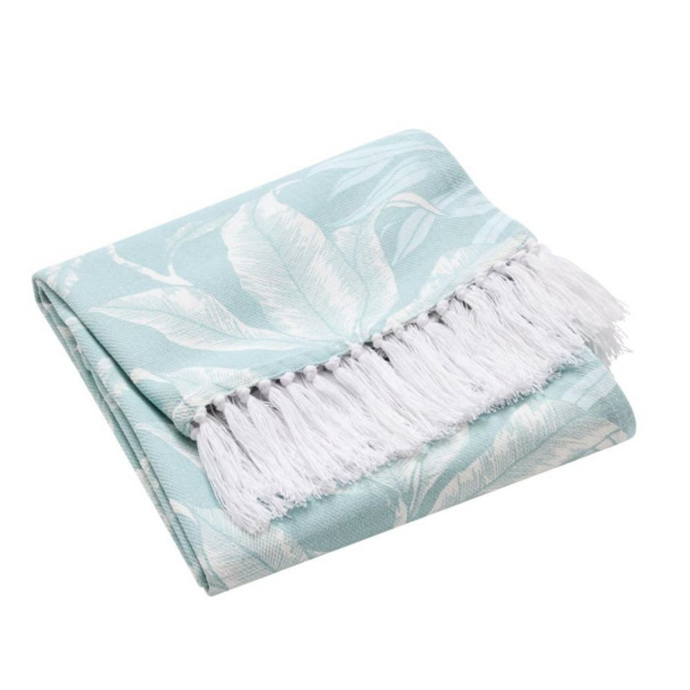 Plaid imprimé à franges 