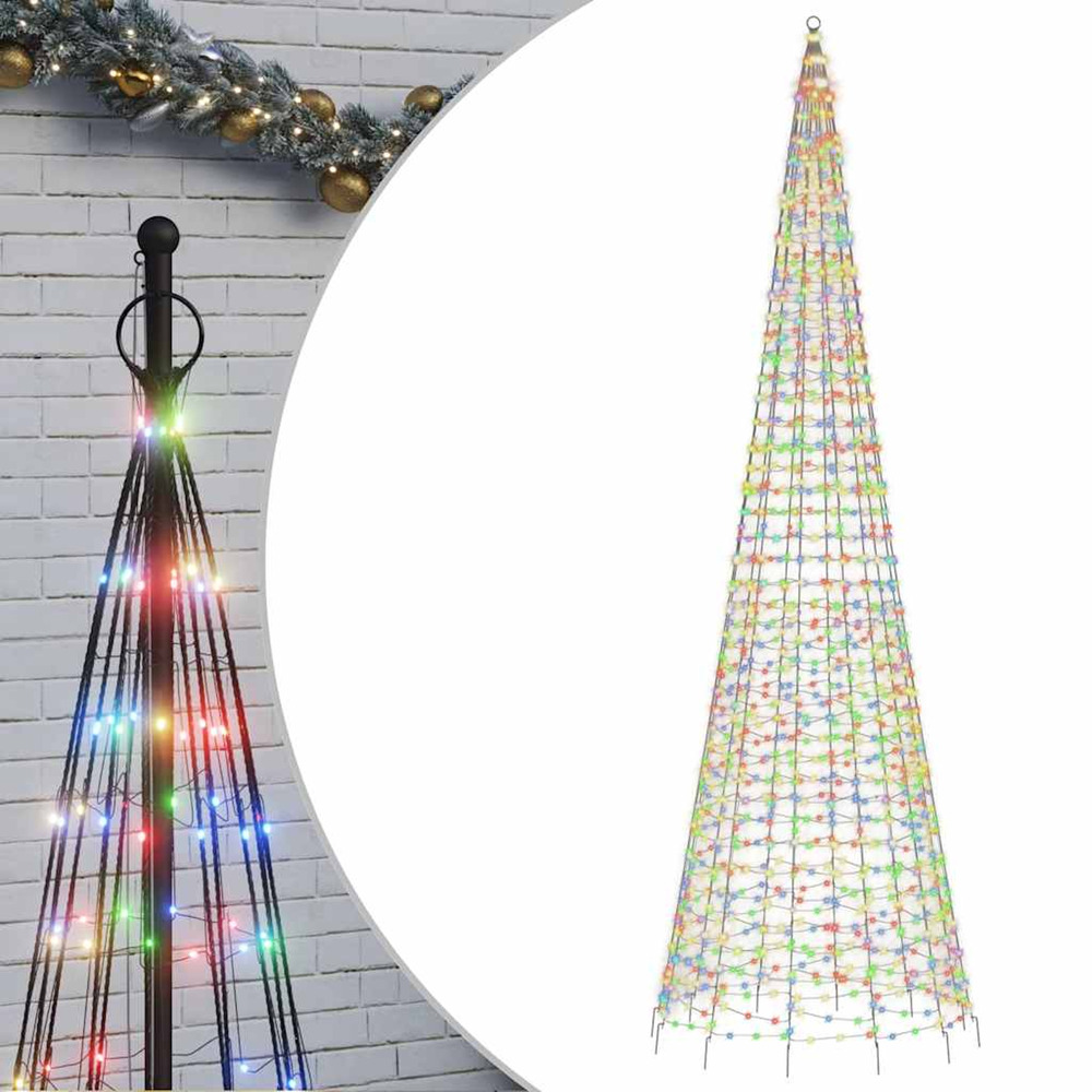 Sapin de noël à led 1534 led coloré 500 cm