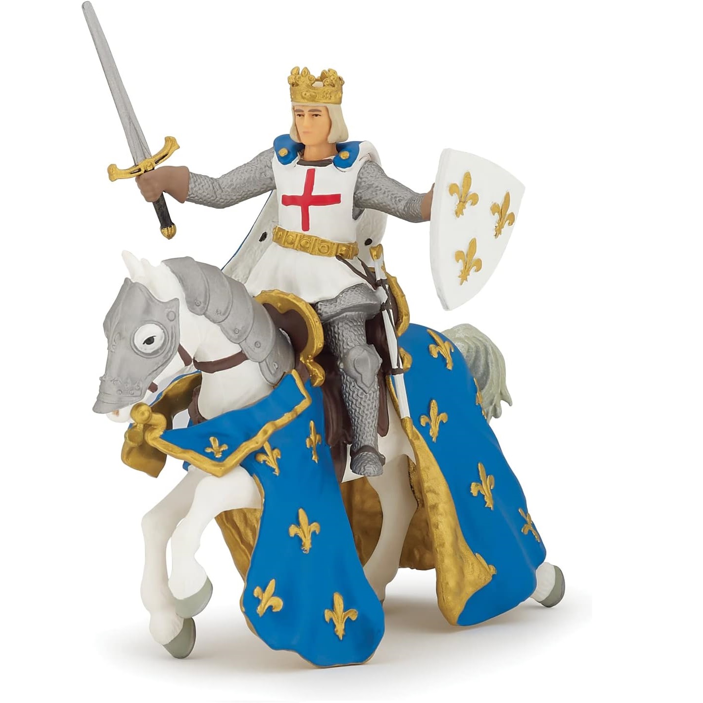 Figurine saint louis et son cheval