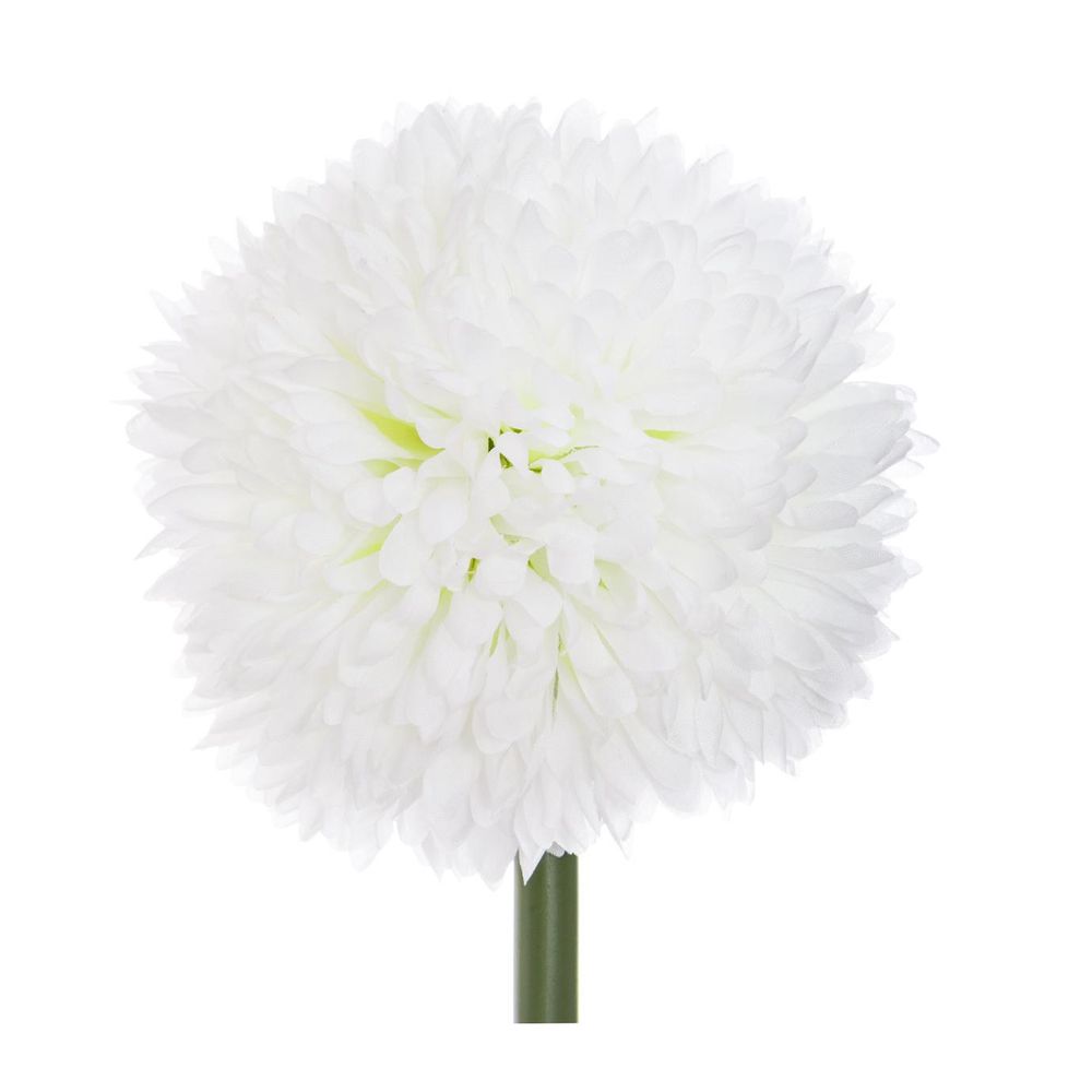 Fleur artificielle pompon sur tige hauteur 60 cm
