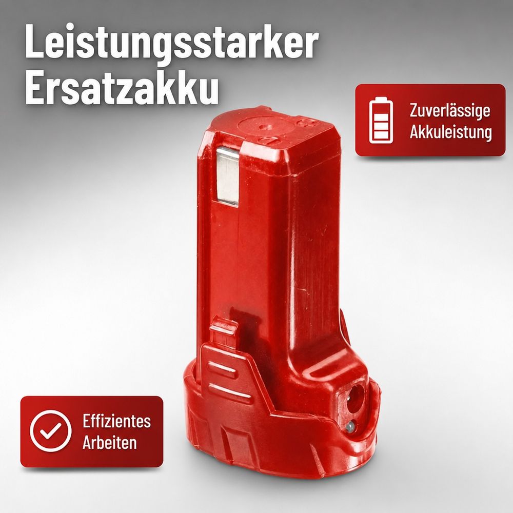 Batterie de remplacement, 3,6 volts, li-ion, 1,5 ah, rouge