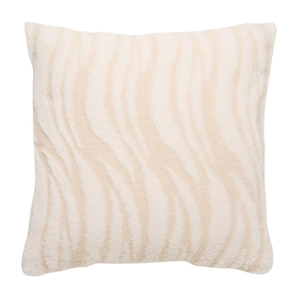 Coussin imitation fourrure 