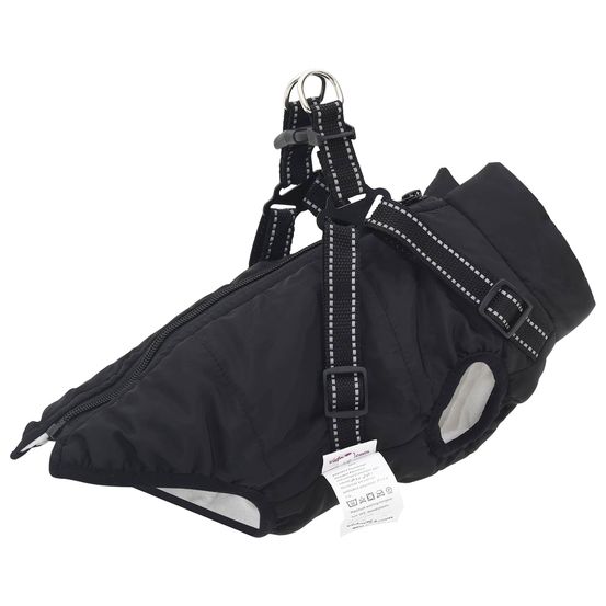 Manteau pour chien noir l36 fleece et polyester