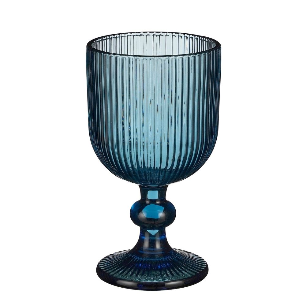 Verre à vin merlot h15x8cm - bleu