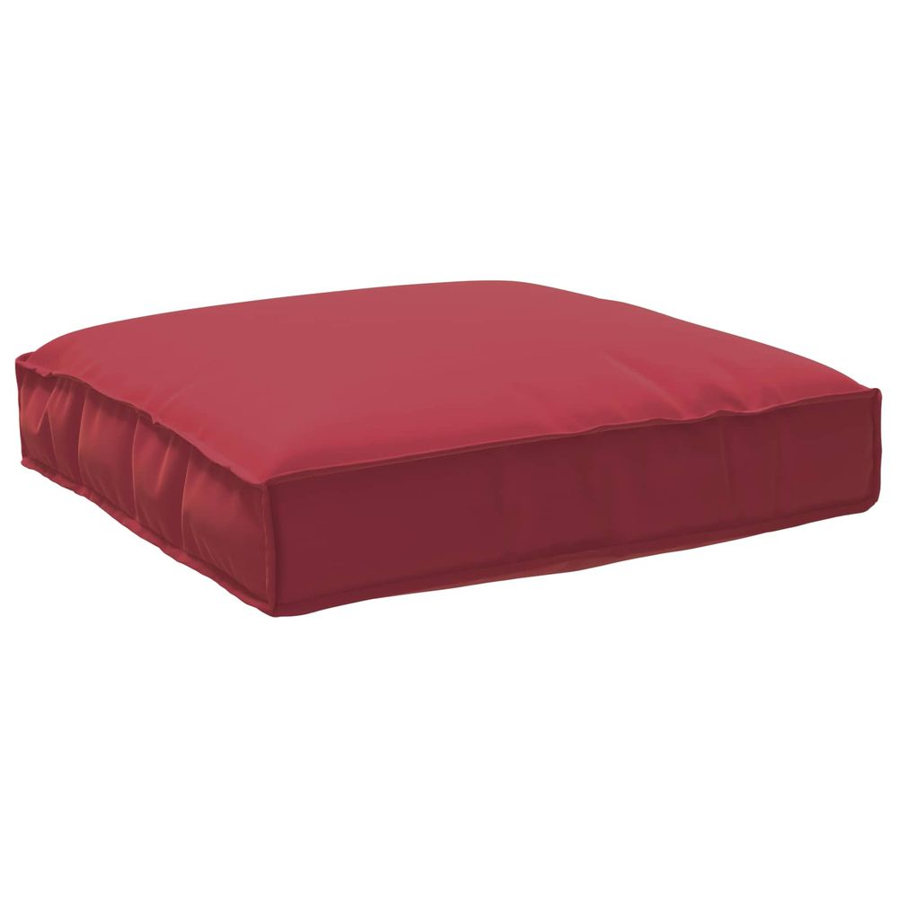 Coussin tissu oxford bordeaux 80 x 80 x 12 cm