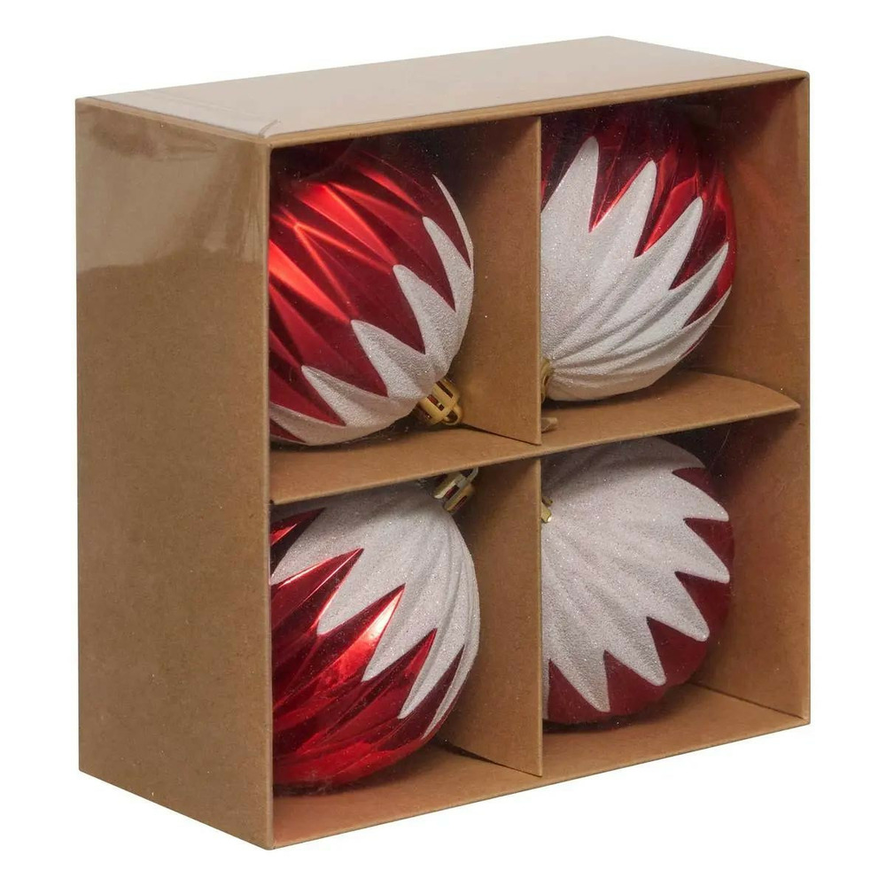 Lot de 4 boules de noël 