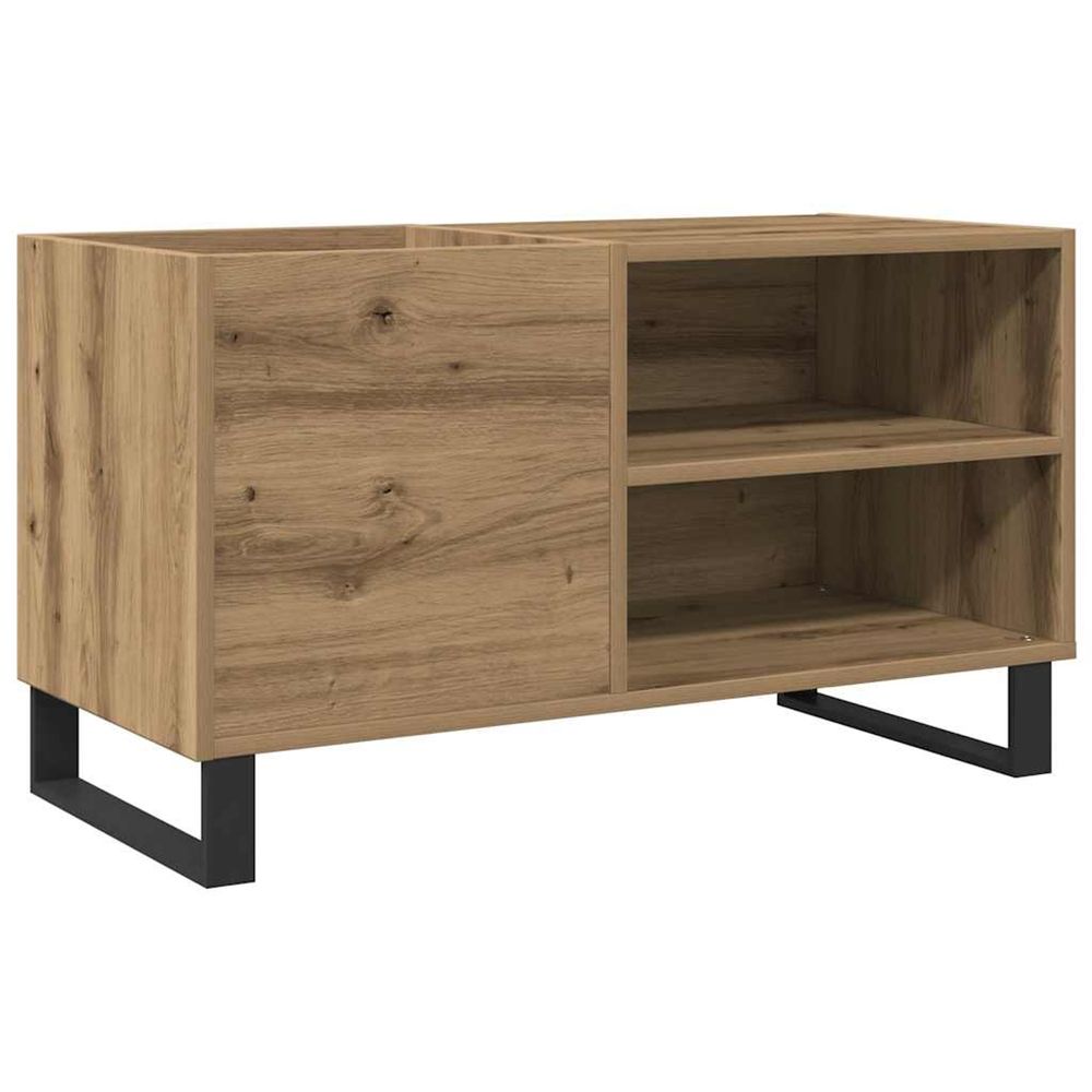 Armoire à disques chêne artisanal 84,5x38x48 cm bois ingénierie