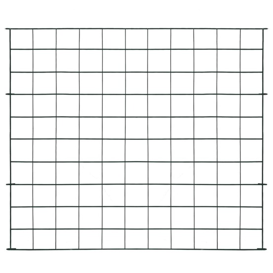 Ensemble de clôture de jardin 77,5x64 cm vert