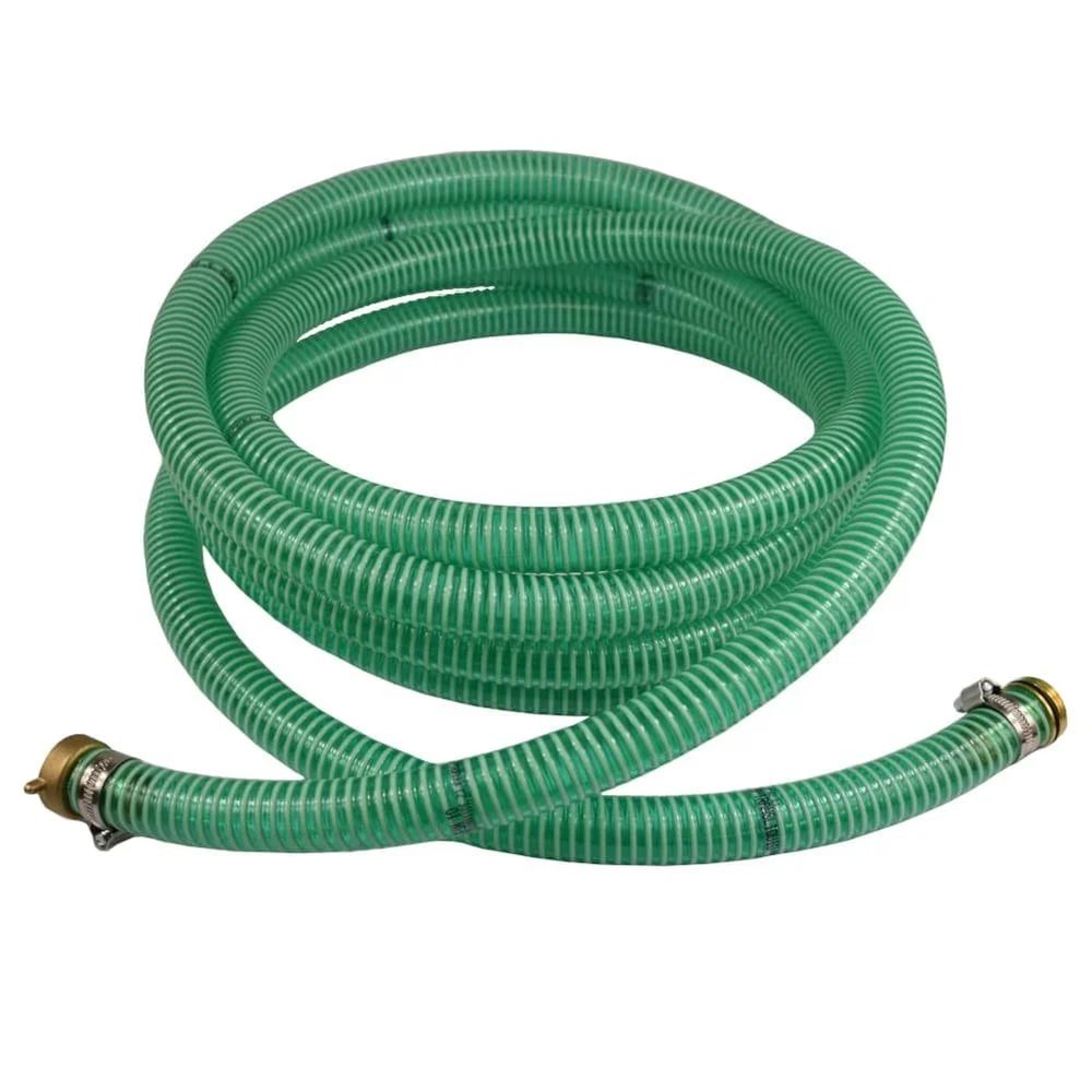 1'/25mm tuyau d'aspiration et de pression avec raccord de tuyau mâle 1' + raccord 2/3 femelle 4m