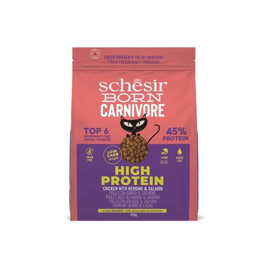 Croquette chat poulet et hareng - schesir born carnivore 1,25 kg