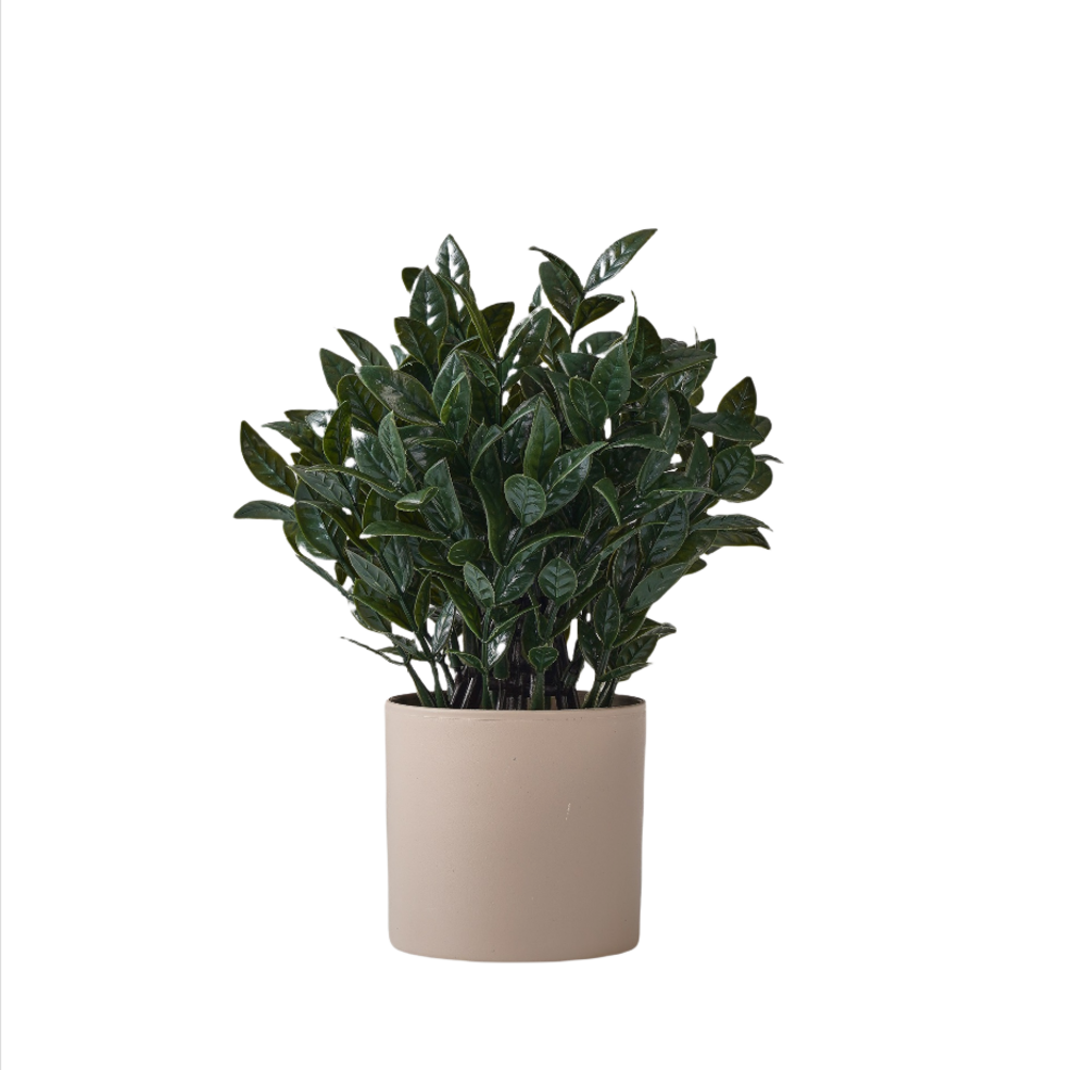 Plantes vertes artificielles en pot fleurs artificielles feuilles de lys gris