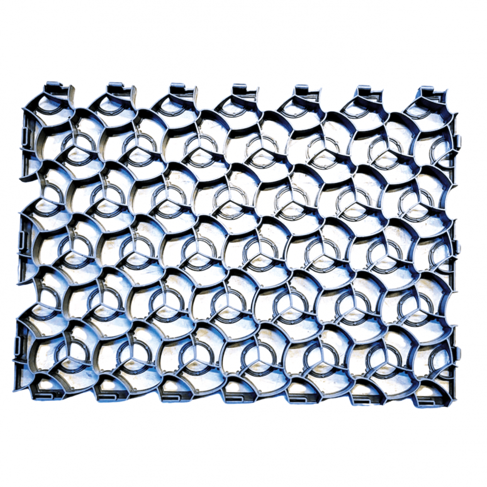 Dalle alvéolée gazon ou gravier - ecolat- 80 x 60 x 4 cm - gris anthracite