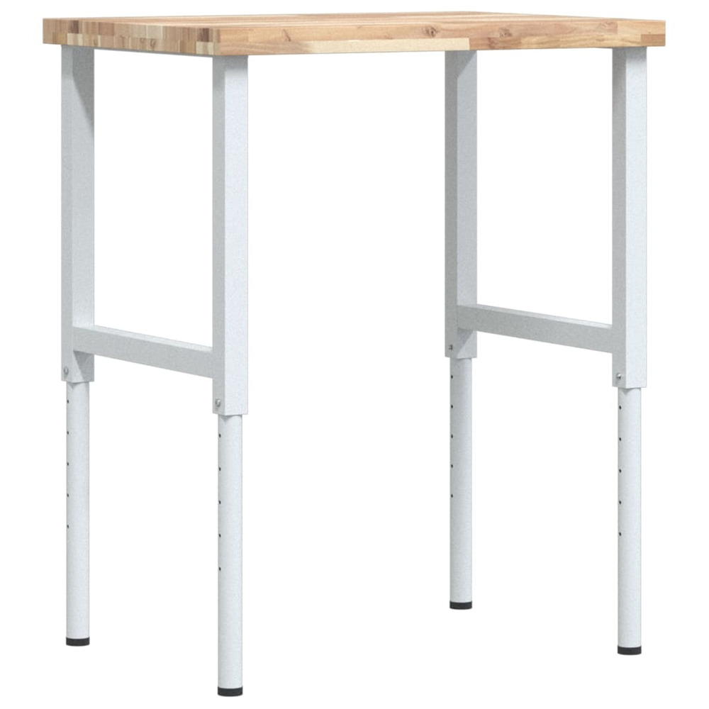 Établi 80x60x(73-99,5) cm bois de chêne massif rectangulaire