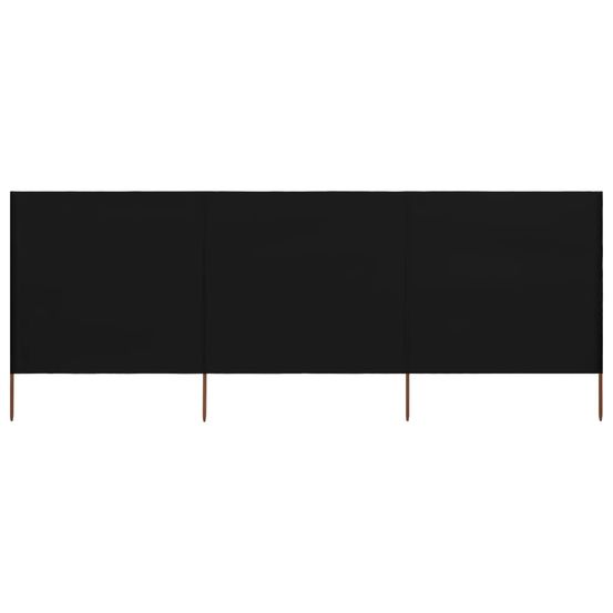 Brise vue 3 panneaux Tissu 400 x 120 cm