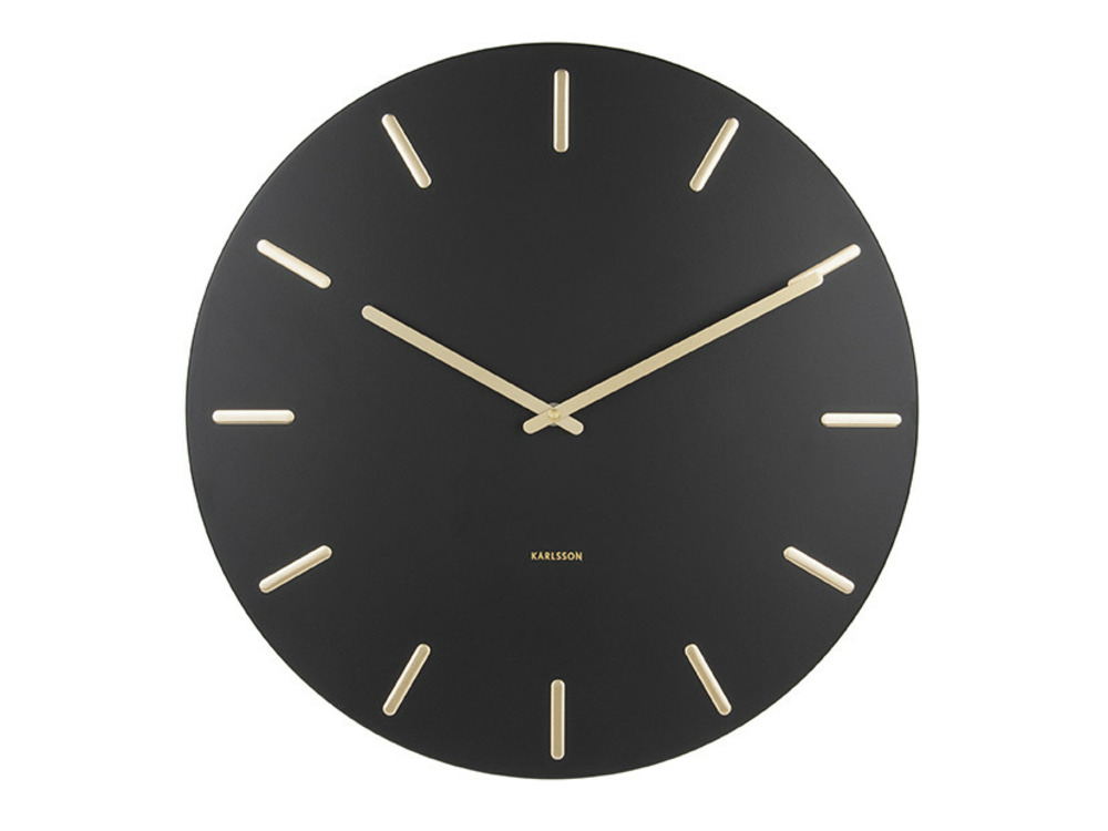 Horloge murale charm noir