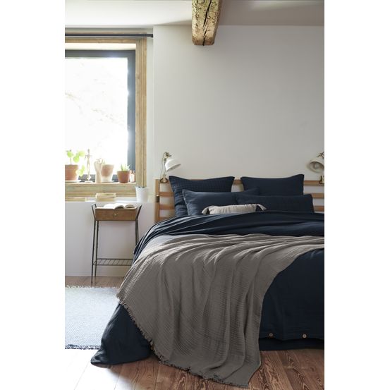 Plaid quadruple gaze de coton gaia