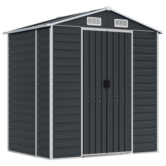Abri de jardin cabane cabanon maison de stockage remise extérieur hangar outils robuste 191 x 130 x 198 cm acier galvanisé an