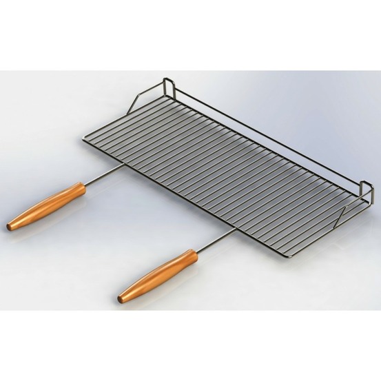 Grill réglable 762 x 329 pour série 500, poignées rabattables
