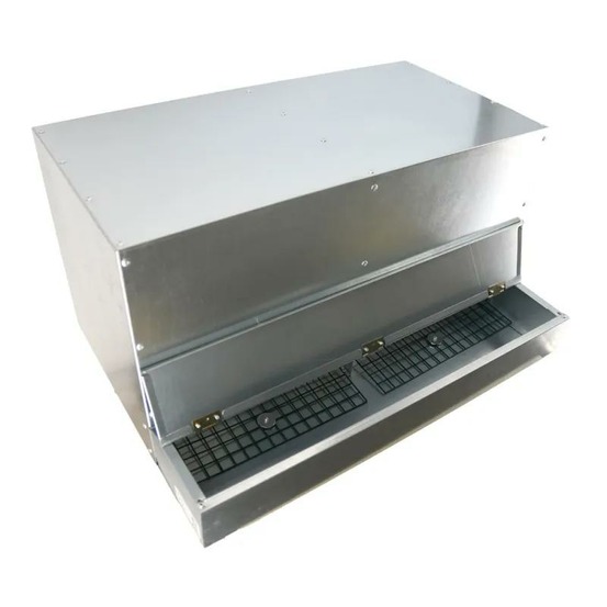 Pondoir galvanisé ramassage extérieur 2 cases