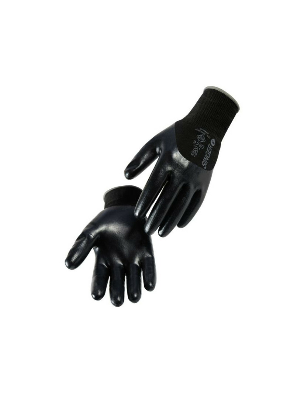 10 gant 3/4 enduit nitrile