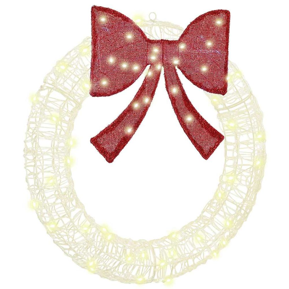 Couronne 60 led blanc chaud 76 x 76 x 8,5 cm acrylique