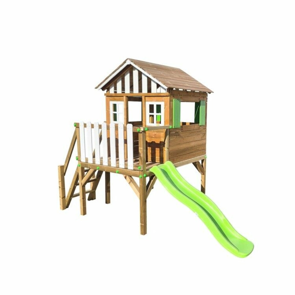 Maison d'enfant en bois masgames lollipop xl surélevée