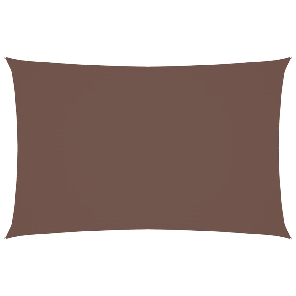 Voile de parasol tissu oxford rectangulaire 5x8 m marron