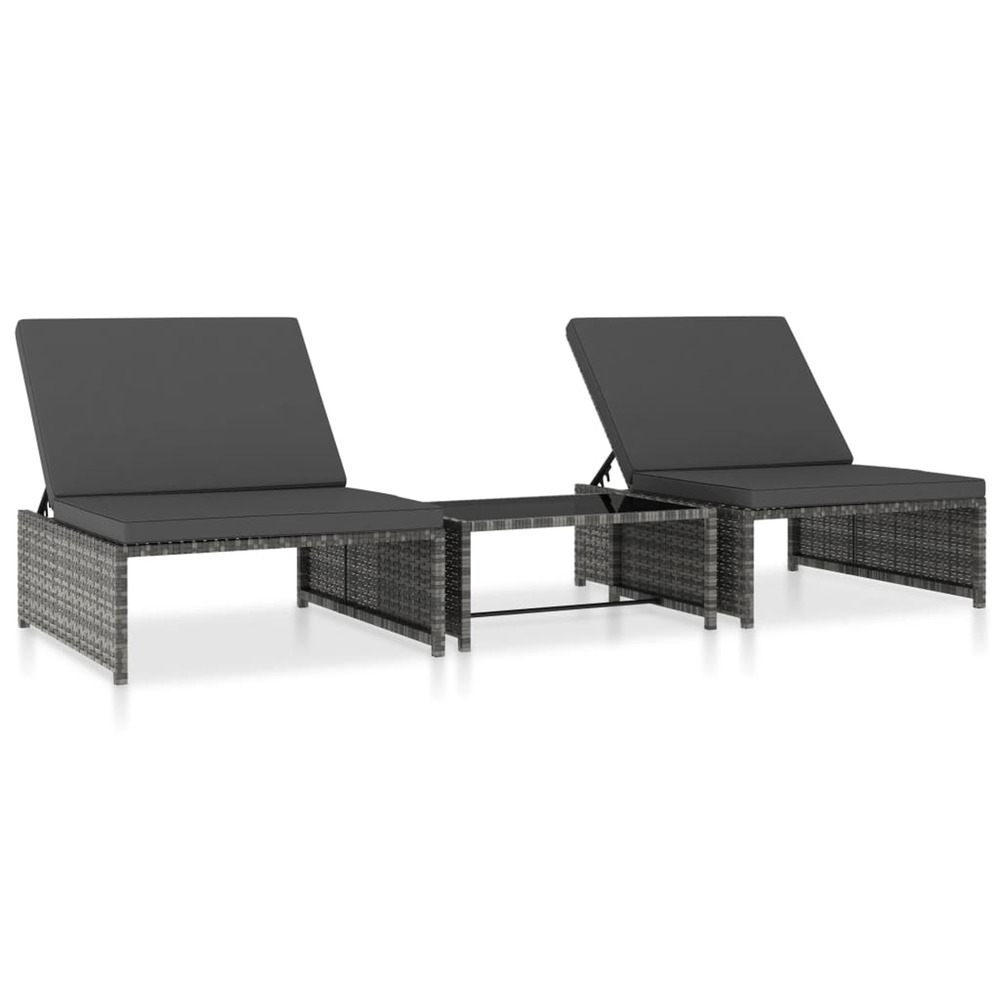 VIDAXL CHAISES LONGUES 2 10-(917785)