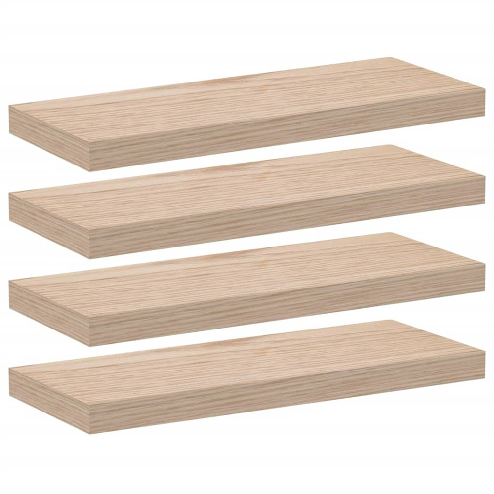 Étagères flottantes 4 pcs 60x23,5x4 cm bois d'ingénierie