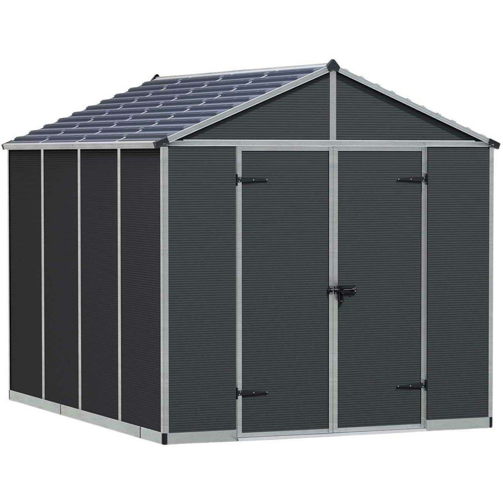 Abri de jardin en polycarbonate et aluminium rubicon 7.2 m²