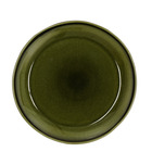 Mica decorations - assiette de diner en céramique vert d27,5