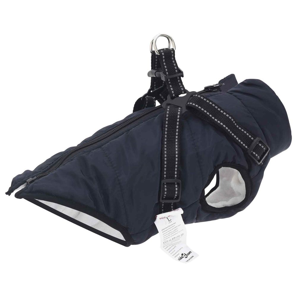 Manteau pour chien bleu marine l36 fleece et polyester