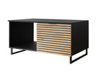Olympie - table basse - bois et noir - 100 cm