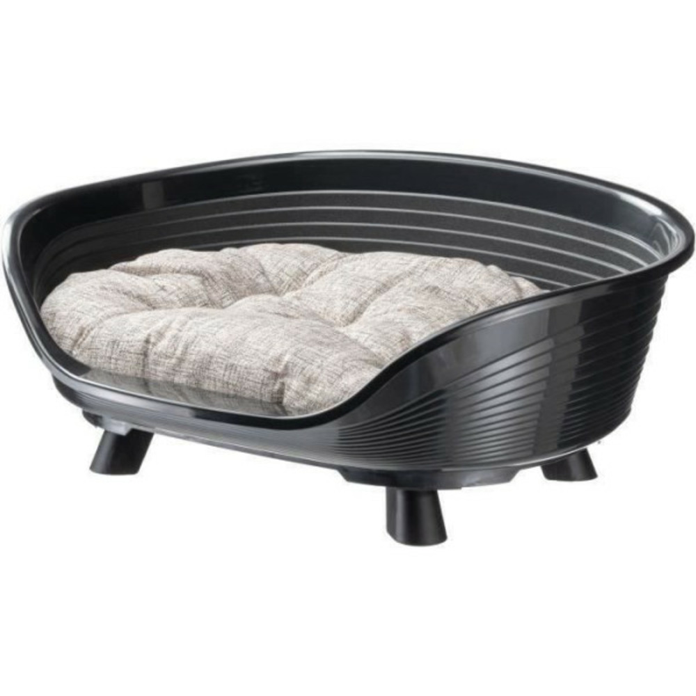 Corbeille - - throne 6 - avec coussin relax - noir