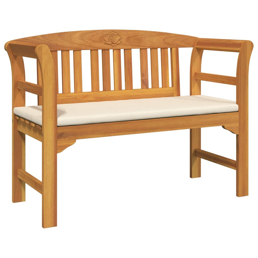 Banc rose 2 -places 114 x 46 x 82,5 cm bois d'acacia massif