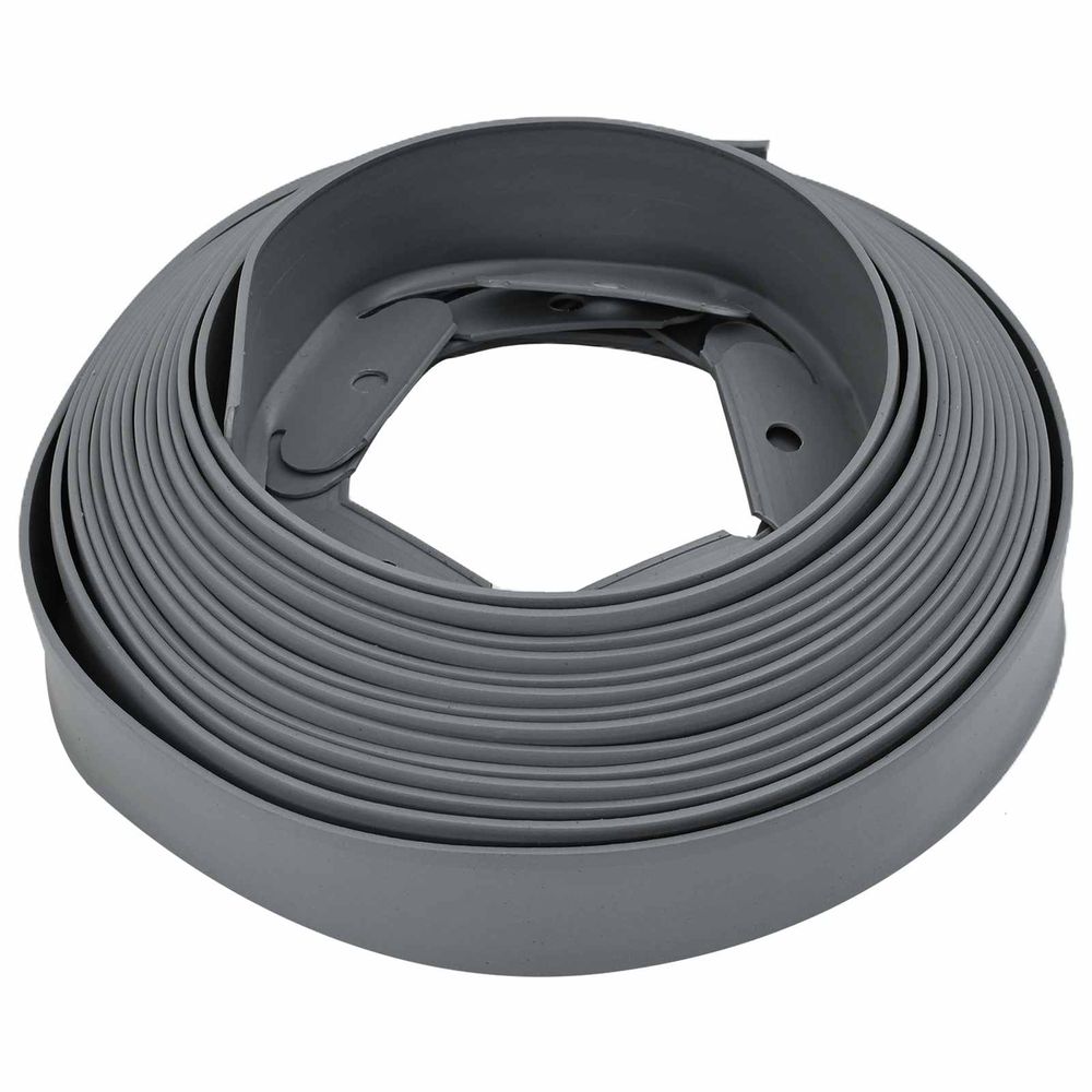 Bordures de pelouse gris 4000 x 4 x 5 cm plastique