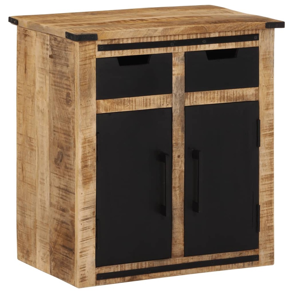 Buffet bahut commode armoire meuble de rangement organisateur cuisine salle de séjour salon avec 2 tiroirs 55 x 35 x 60 cm bo