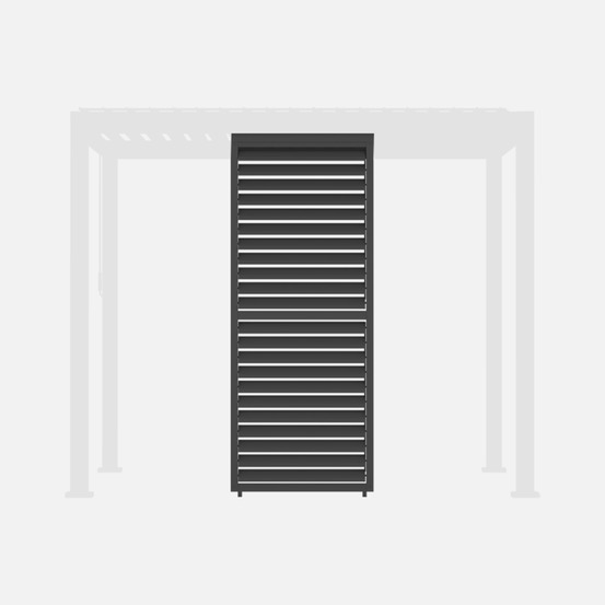 Persienne à lames orientables 100cm pour pergola bioclimatique aluminium 3x3m v2 4x3m 6x3m triomphe