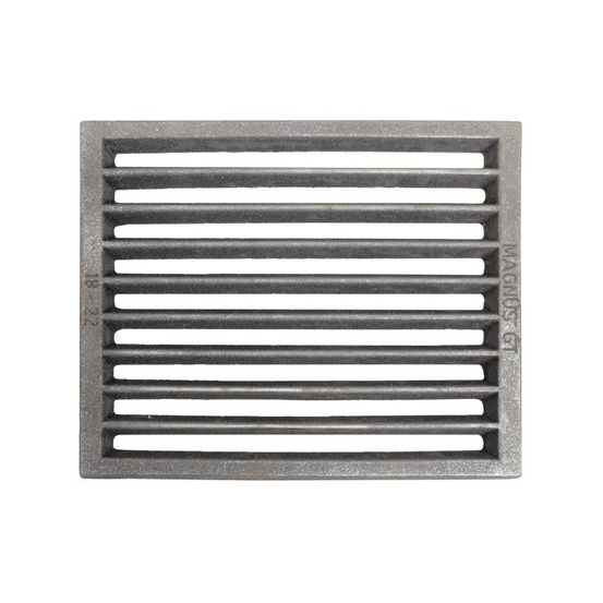 Grille de cheminée en fonte-noir-noir--