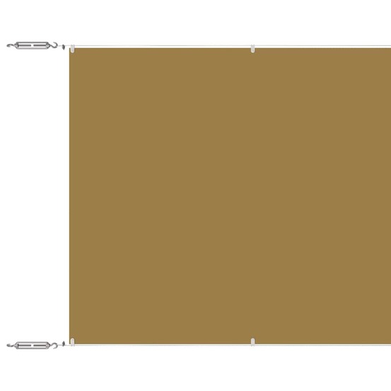 Auvent vertical beige 100x1000 cm tissu oxford