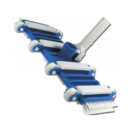 Tête de balai 8 roues, piscine béton et carrelage