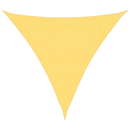 Voile d'ombrage 160 g/m² beige 3x3x3 m pehd