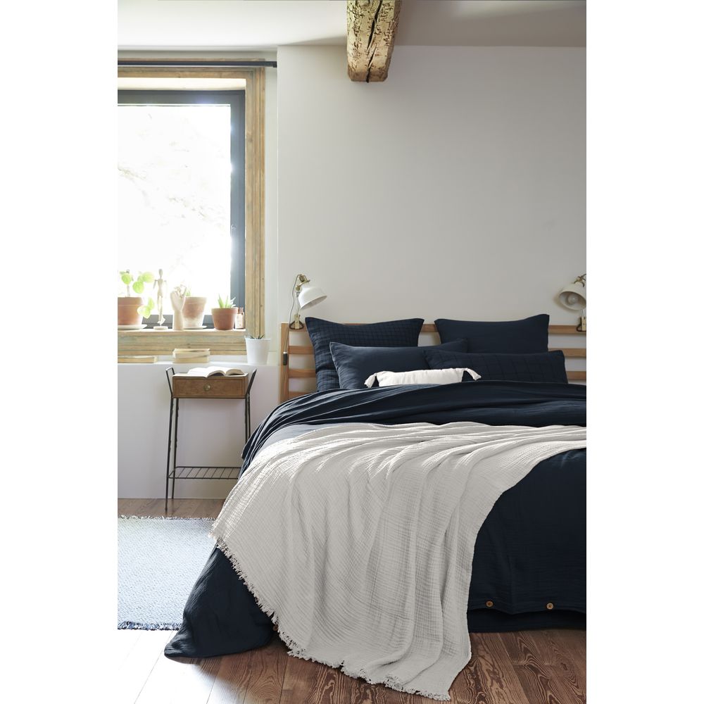 Plaid quadruple gaze de coton gaia