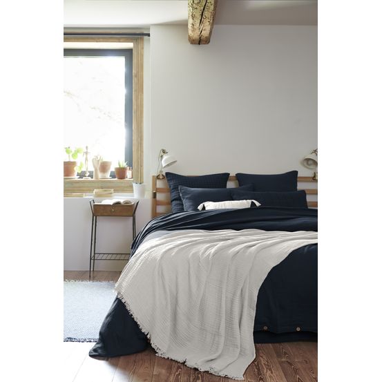 Plaid quadruple gaze de coton gaia