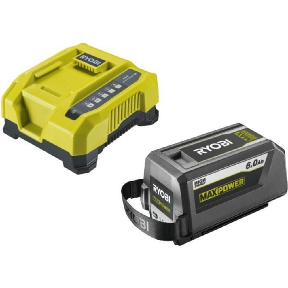 - 1 batterie lithium+ 36v maxpower 6,0 ah high energy et 1 chargeur rapide 6,0 a - ry36bk60b-160