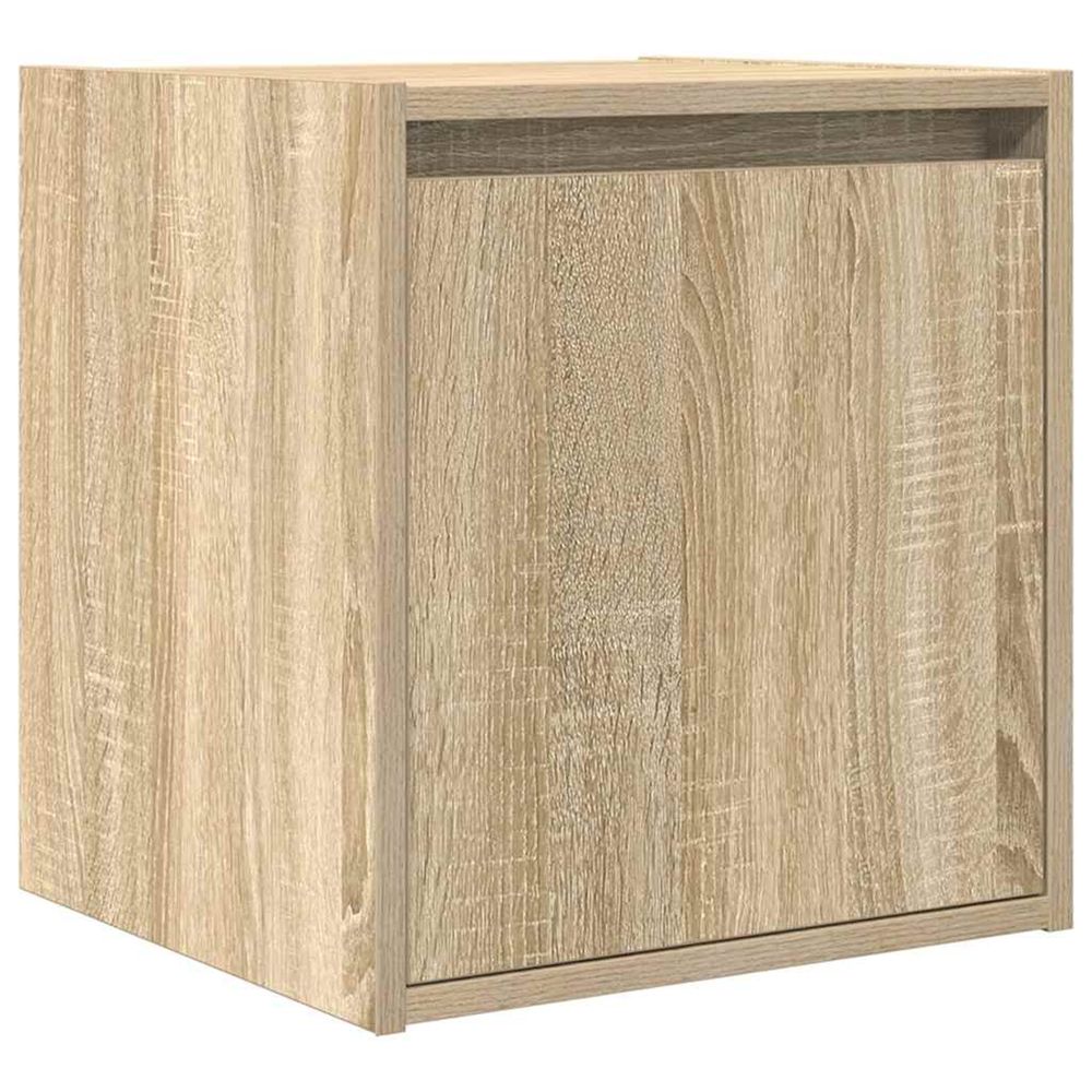 Table de chevet murale chêne sonoma 38x34x40 cm