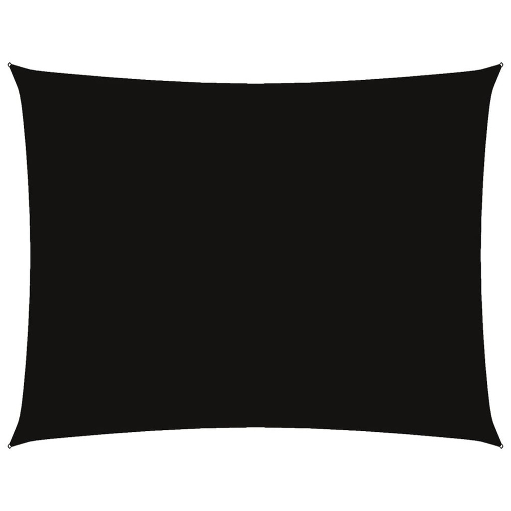 Voile de parasol tissu oxford rectangulaire 6x8 m noir